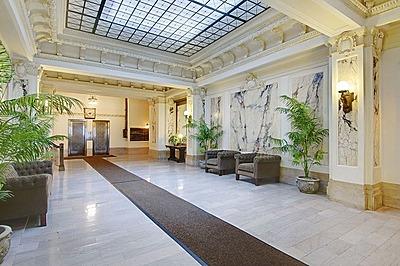 Lobby restored to pre-war grandeur
