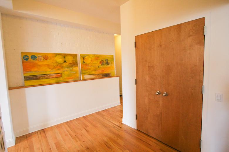 One of two large closets off entry hallway