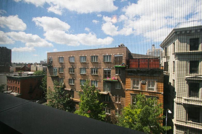 city views from living room/kitchen (western exposure)