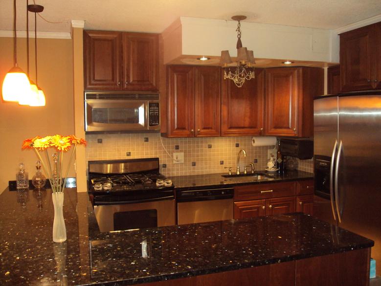 Granite and Cherry Kitchen